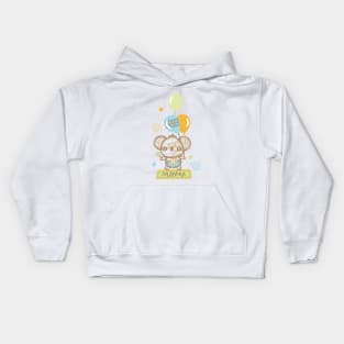 Koala Playing Balloons Kids Hoodie